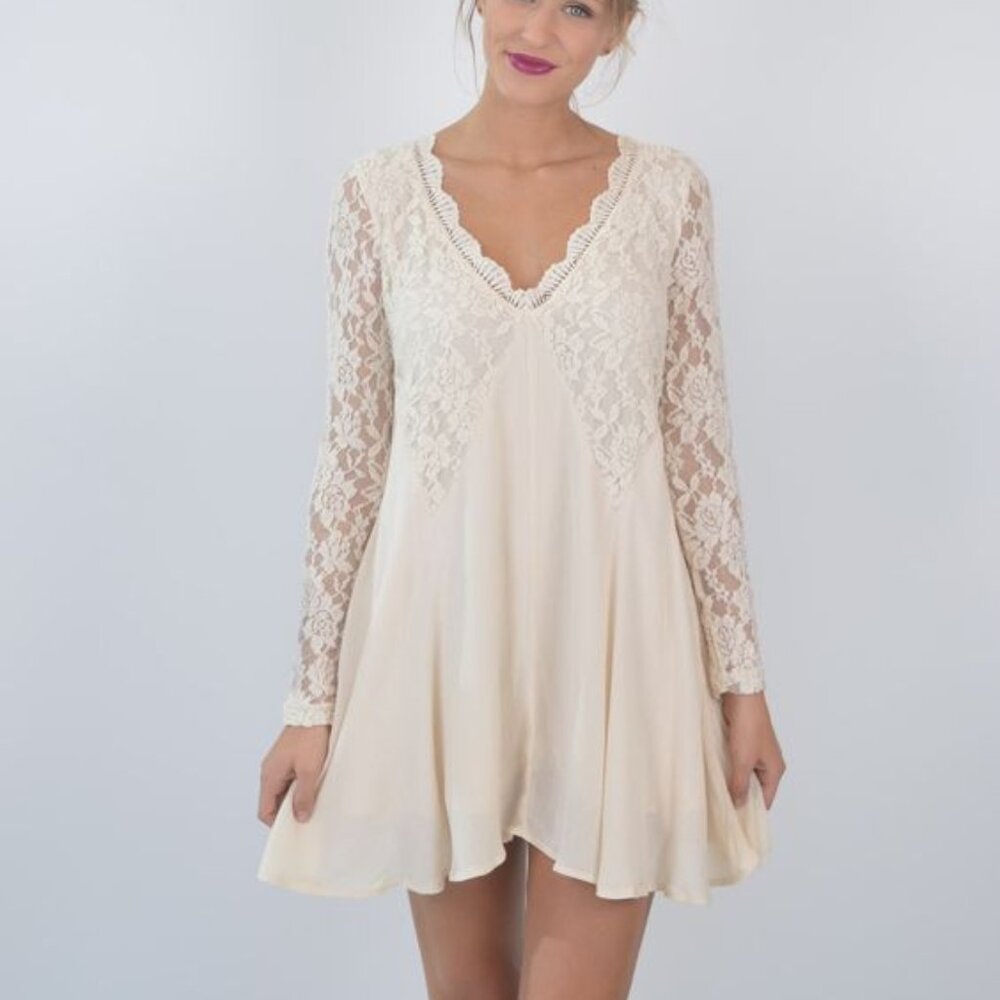 Boho Lace Midi Dress PPLA – Large